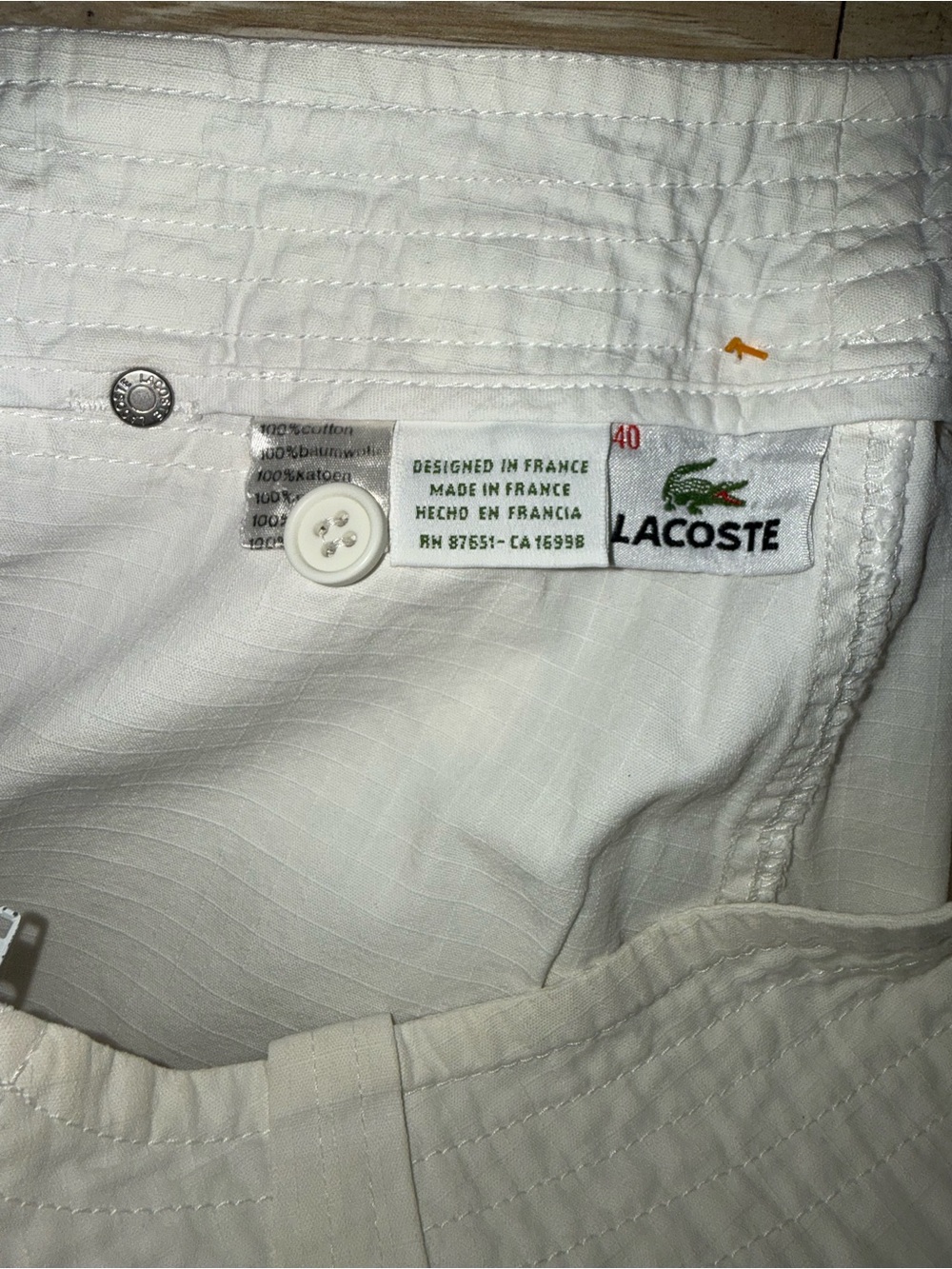 Vintage Lacoste White Mini Skirt